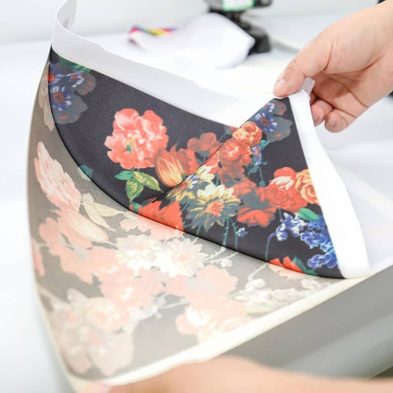 sublimation paper application flower